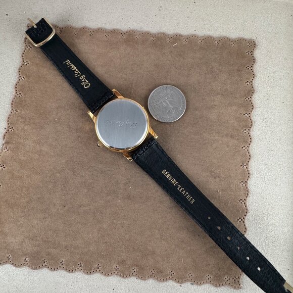 Vintage Ladys Oleg Cassini Moon Phase Watch Gold Tone main image 6